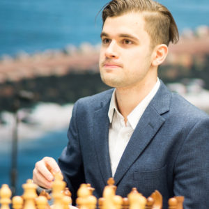 Maxim Matlakov at the 2018 Tata Steel Chess Tournament © | Hot Off The Chess, http://www.hotoffthechess.com