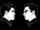 Official graphics of Magnus Carlsen and Fabiano Caruana on a black background | © World Chess
